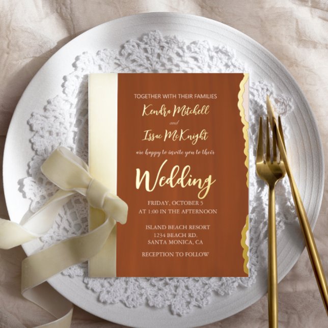 Elegant Modern Minimalist Terra Cotta Wedding  (Creator Uploaded)