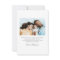 Elegant Modern Minimalist Two Baby Photo Birth