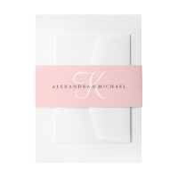 Elegant Modern Monogram Pink