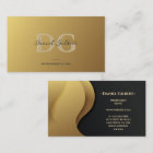 Elegant Modern Monogram Professional Gold