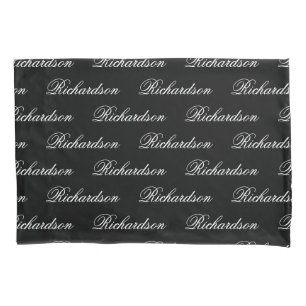 Elegant modern monogram wedding keepsake gift pillowcase