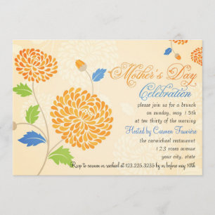 Elegant Modern Mother's Day Celebration Brunch Invitation