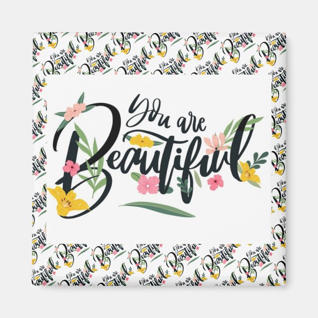 Elegant Modern Motivation Best Popular Message Magnet (Front)