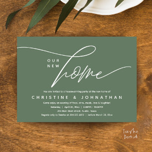 Elegant Modern New Home Housewarming Party Invitation