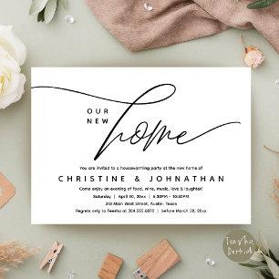 Elegant Modern New Home Housewarming Party Invitation