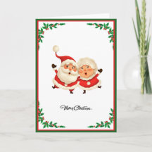 Elegant Modern Non Photo Christmas Tree Folded