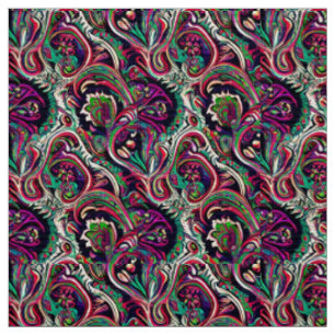 Elegant Modern Paisley Pattern Fabric