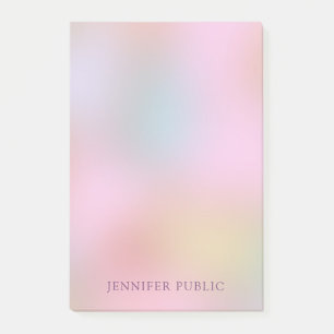 Elegant Modern Pastel Colours Trendy Template Post-it Notes