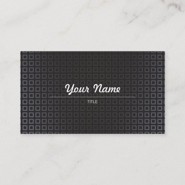 Elegant Modern Pattern Business Card (Front)