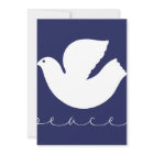 Elegant Modern Peace Holiday Card