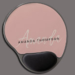 Elegant Modern Personalised With Name Monogram Gel Mouse Pad<br><div class="desc">Upgrade your workspace with our Elegant Modern Personalised With Name Monogram Gel Mouse Pad. This finely crafted mouse pad seamlessly blends contemporary design with a personalised touch, making it the ideal addition to your desk setup. Featuring your name and a monogram, this mouse pad adds a touch of sophistication and...</div>