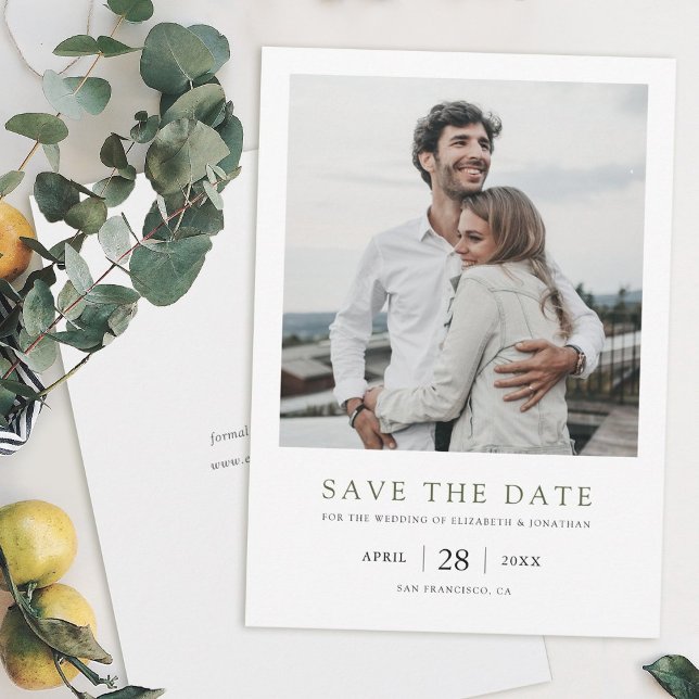 Elegant Modern Photo Wedding Save the Date (Creator Uploaded)