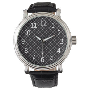 Elegant Modern Pink Fence Chain Pattern Watch