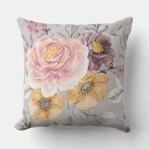  Elegant Modern Pink Floral Cushion