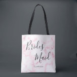 Elegant & modern pink marble bridesmaid tote bag<br><div class="desc">Trendy pink marble design.</div>