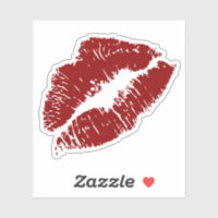 Elegant Modern Pretty Red Lips Love