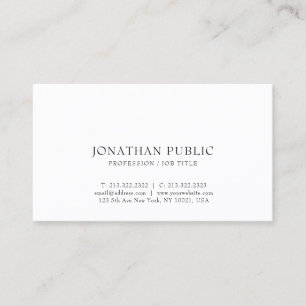 Elegant Modern Professional Chic Minimal Template Business Card