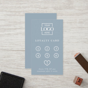 Elegant Modern Professional Company Logo Reward Loyalty Card