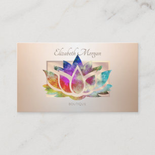 Elegant Modern Professional  Frame,Lotus Business Card