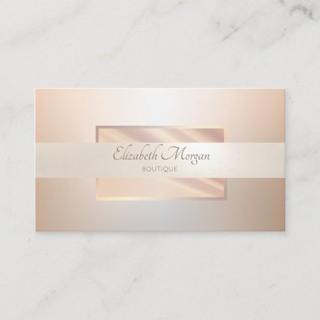 Elegant Modern Professional  Frame,Stripe Business Card (Front)