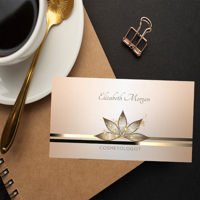 Elegant Modern Professional Luminouse Lotus Busine Business Card (Creator Uploaded)