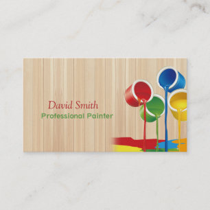 Elegant Modern Professional Painter Business Card