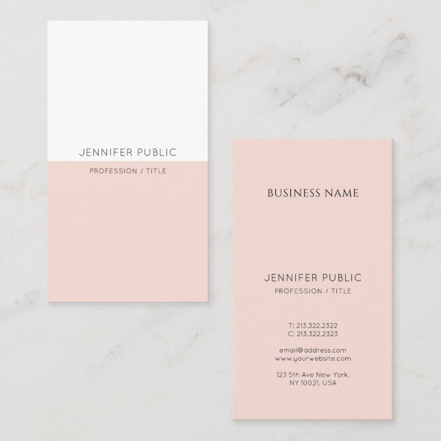Elegant  Modern Professional Template Simple Business Card (Front/Back)