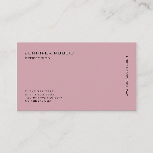 Elegant Modern Professional Trending Design Business Card (Front)