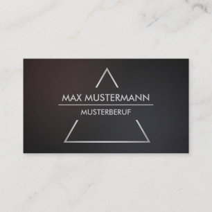 Elegant modern pyramid Business Cards