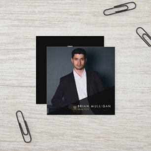 Elegant Modern Real Estate Agent Business Card
