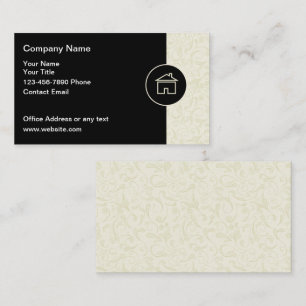Elegant Modern Real Estate Business Cards