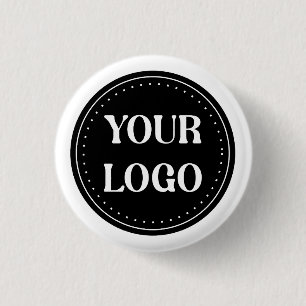 elegant, modern, refined,& editable  3 cm round badge