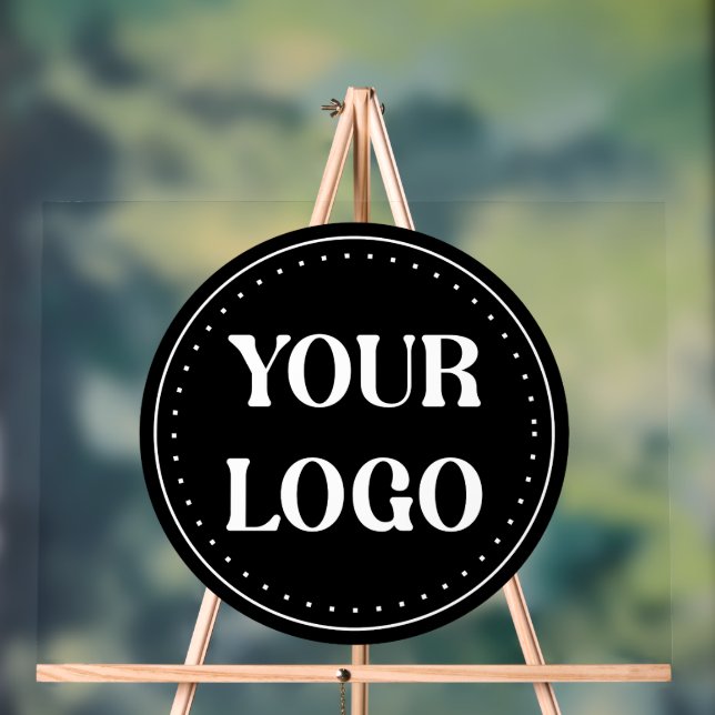 elegant, modern, refined, & editable.  acrylic sign (Neutral)