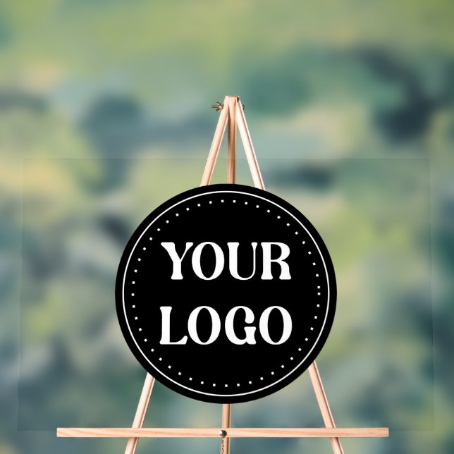 elegant, modern, refined, & editable.  acrylic sign (Neutral)