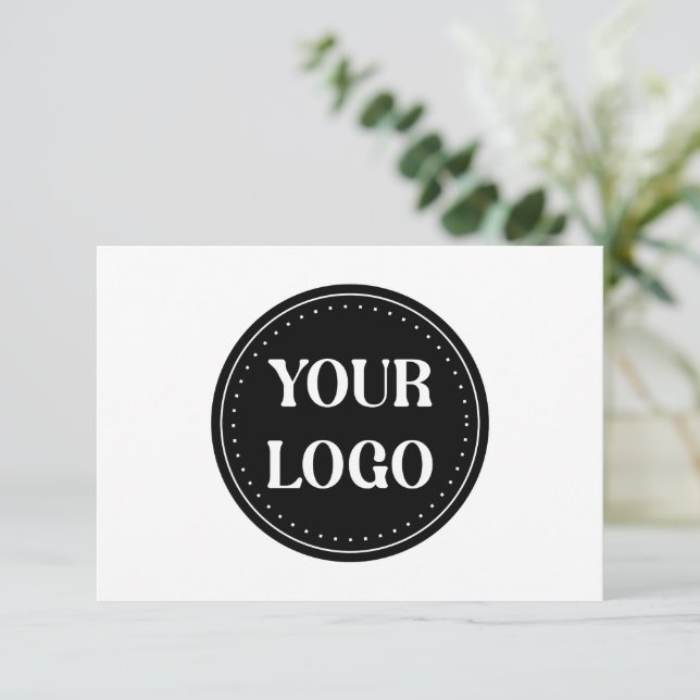 elegant, modern, refined, & editable.  card (Standing Front)