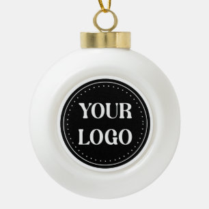 elegant, modern, refined, & editable.  ceramic ball christmas ornament