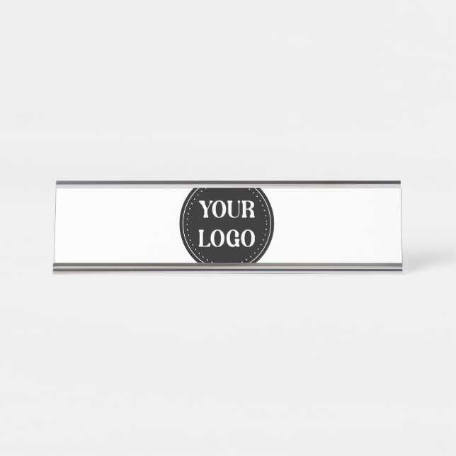 elegant, modern, refined, & editable.  desk name plate (Front)