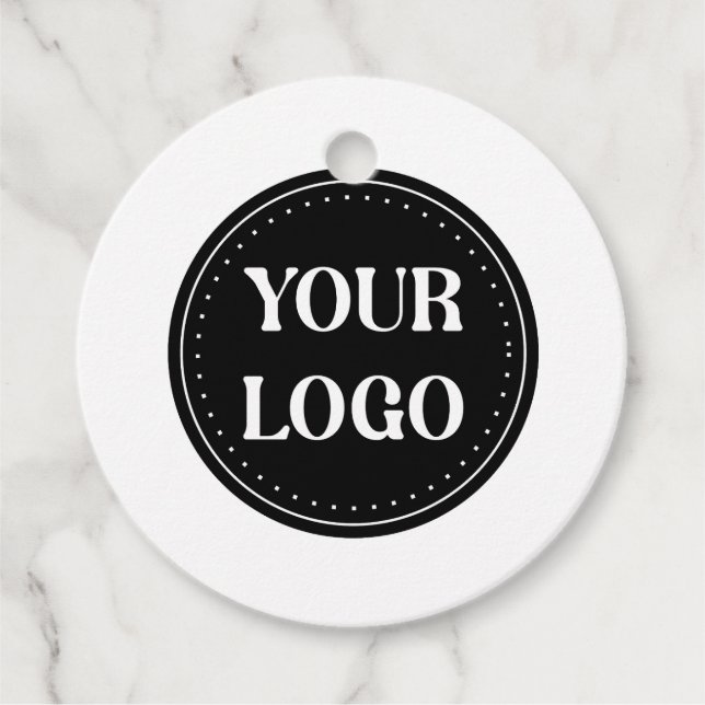 elegant, modern, refined, & editable.  favour tags (Front)