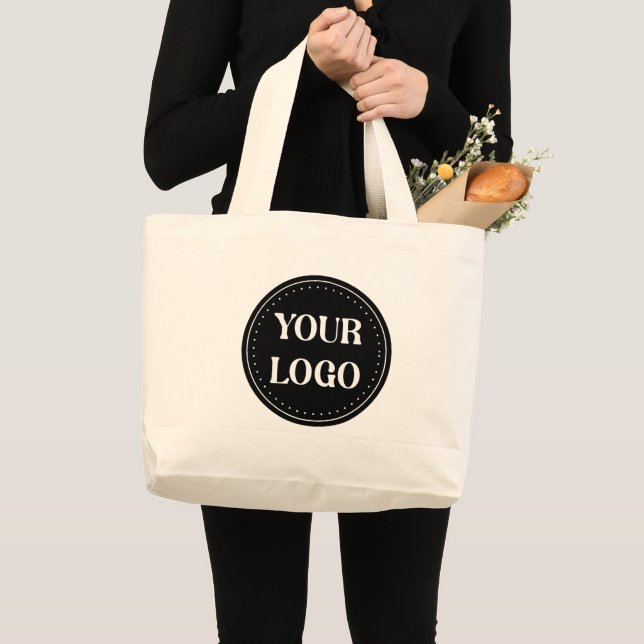 elegant, modern, refined, & editable.  large tote bag (Front (Product))