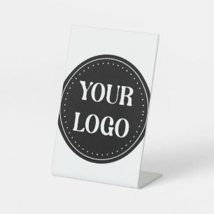 elegant, modern, refined, & editable. pedestal sign