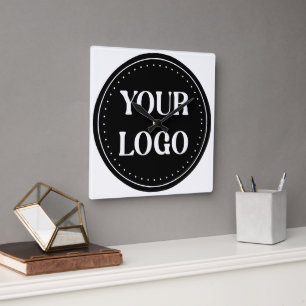 elegant, modern, refined, & editable.  square wall clock