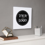 elegant, modern, refined, & editable.  square wall clock<br><div class="desc">This design is useable by all. The text,  colours,  logo,  and images may all be added,  changed,  or resized as needed.Many thanks.</div>