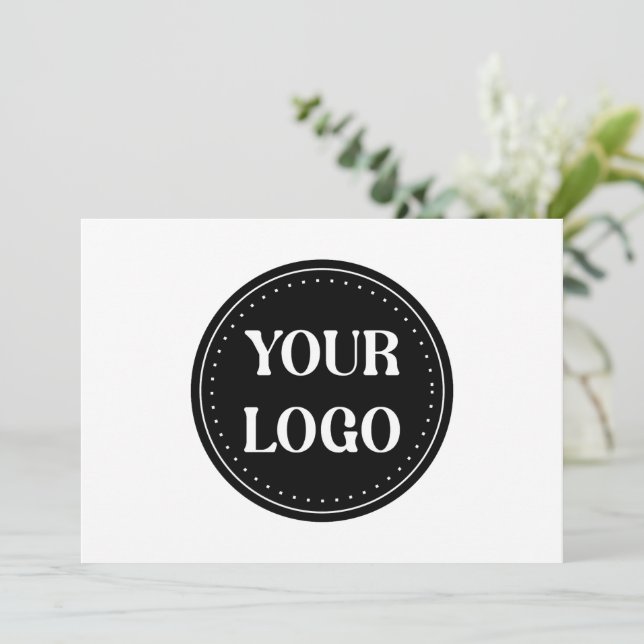 elegant, modern, refined, & editable.  thank you card (Standing Front)