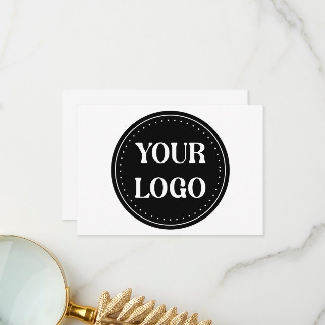 elegant, modern, refined, & editable.  thank you card (Front/Back In Situ)