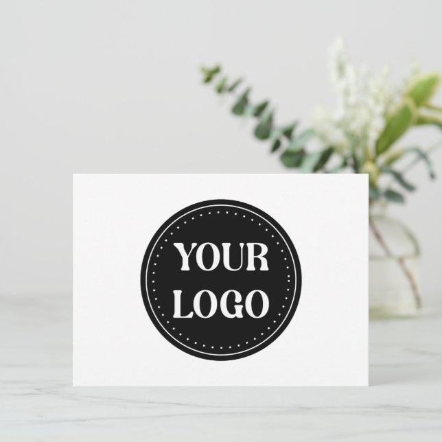 elegant, modern, refined, & editable.  thank you card (Standing Front)