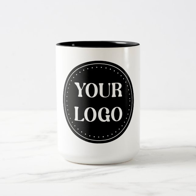 elegant, modern, refined, & editable.  Two-Tone coffee mug (Center)