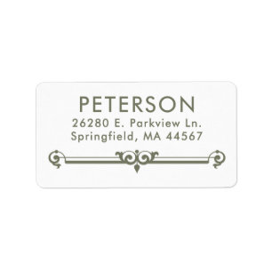 Elegant Modern Return Address Labels