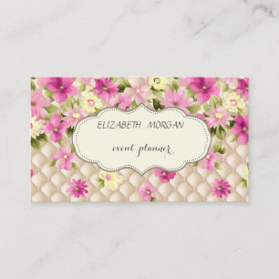 Elegant ,Modern,Romantic,Flowers Business Card