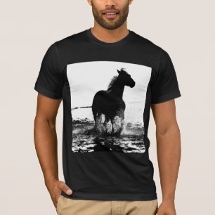 Elegant Modern Running Horse Pop Art Template T-Shirt