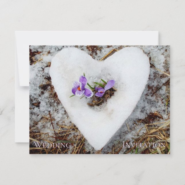 Elegant modern rustic flower Spring winter wedding (Front)